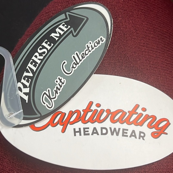 FSU Florida State Seminoles Unisex Reversible Knit Cuff Cap Gray & Red NWT - Picture 4 of 5